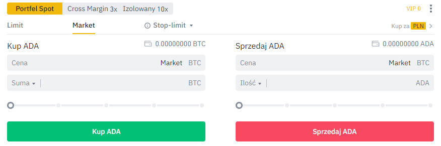 Handel. Kupno, sprzedaż kryptowaluty