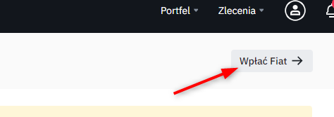 wpłata euro na Binance