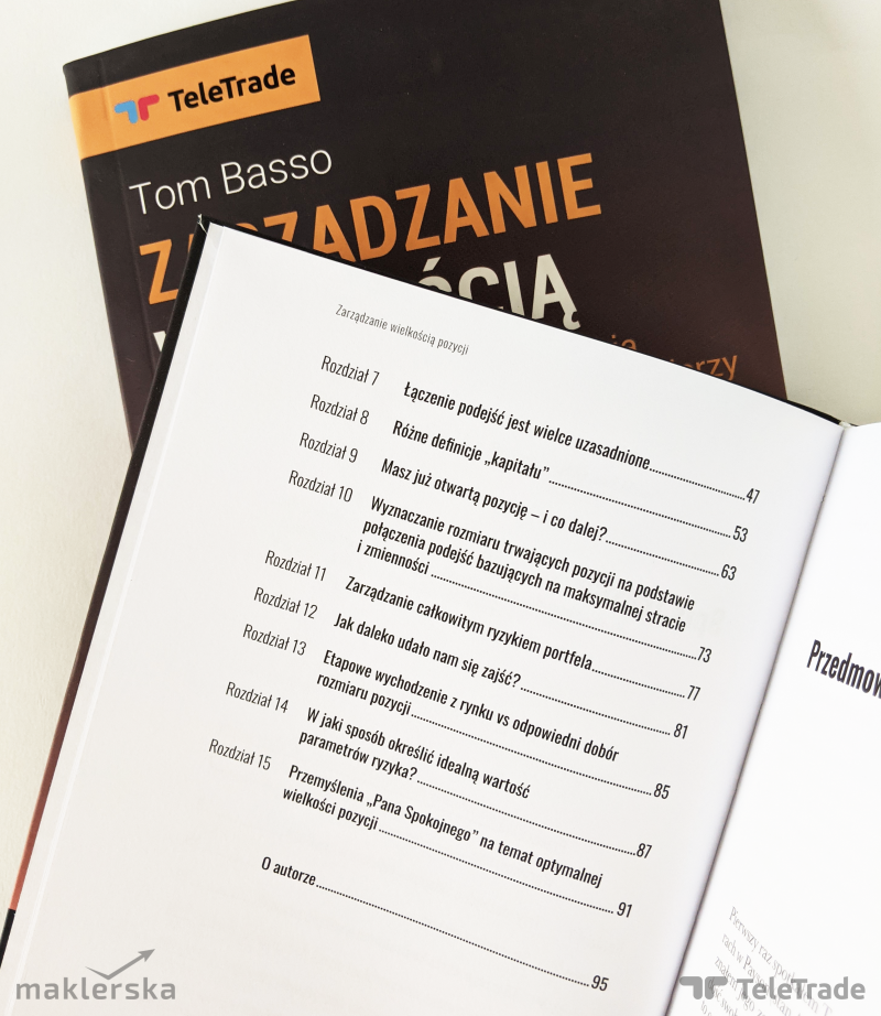 Recenzja książki "Zarządzanie wielkością pozycji" Tom Basso.  Lekki styl i praktyczne przykłady