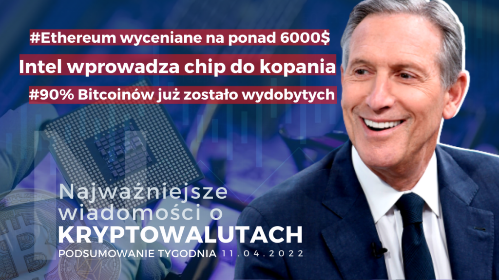 Nadchodząca dekoniuktura? Zdaniem Bank of America w takim okresie kryptowaluty będą lepszym aktywem, niż akcje czy obligacje. 90% Bitcoinów już zostało wydobotych, natomiast Intel wprowadza specjalny chip do kopania BTC. Z wiadomości inwestorów instytucjonalnych - Ethereum wyceniane na ponad 6000$ przez Bloomberga, a ProShares chce wprowadzić ETF na spadek BTC Więcej newsów znajdziecie w naszym podsumowaniu tygodnia.