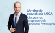 Maciej Grzegorczyk w garniturze na tle jasnoniebieskiego tła z motywami blockchain i mapą Europy, obok napis: Uzyskanie zezwolenia MiCA kluczem do bezpiecznych aktywów cyfrowych