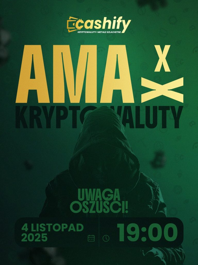 Cashify AMA webinar o oszustwach na rynku kryptowalut - 4 listopada 2025, godz. 19:00 na Telegramie